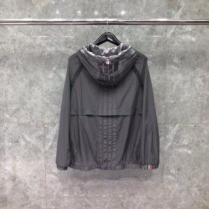 Thom Browne Windbreaker Gray Full Zip Medium
